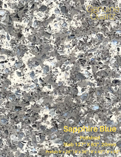 GM-Sapphire Blue Quartz Slab