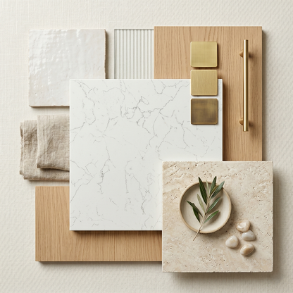 GM-White Venatino Quartz Slab