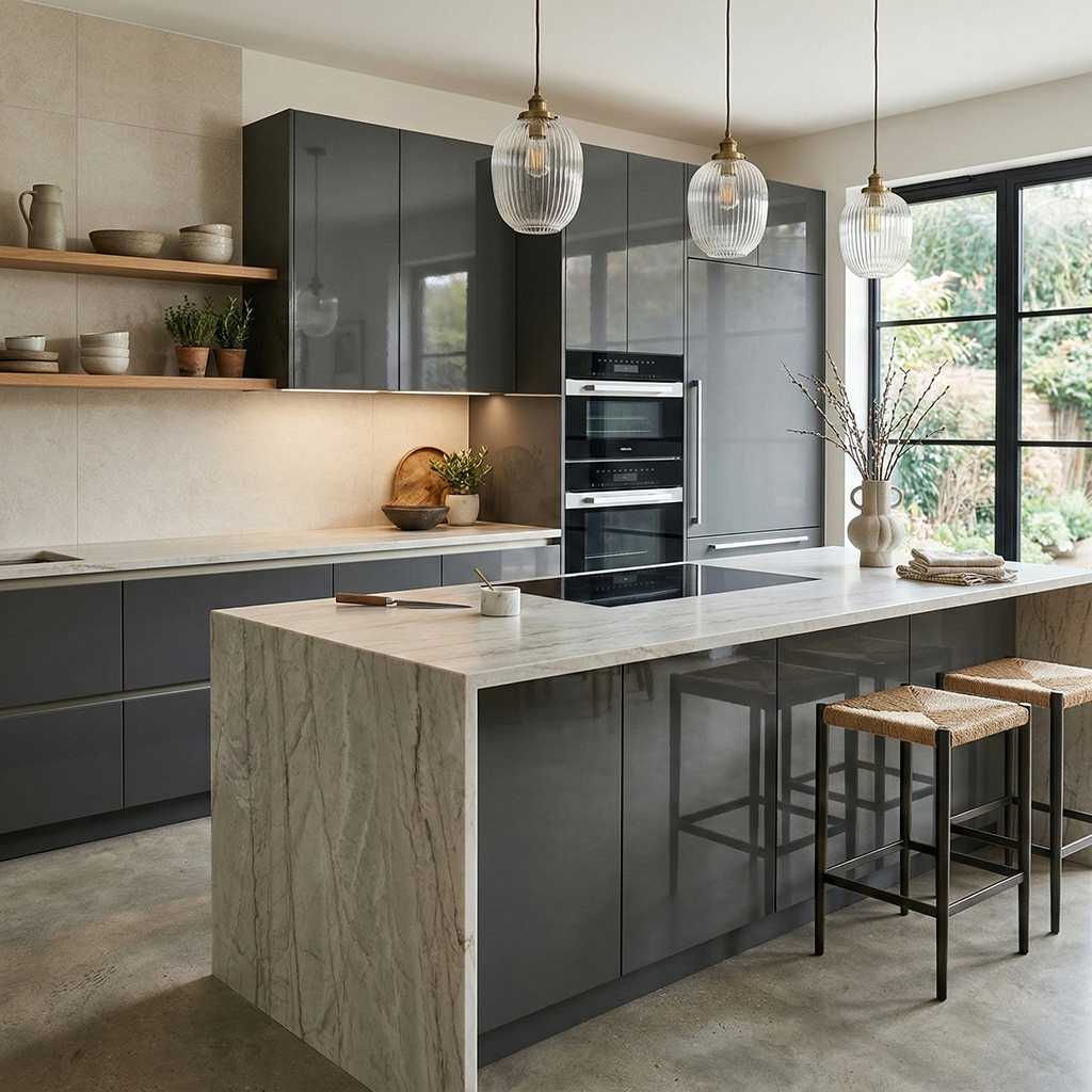 GC-Charcoal Grey High Gloss SF70052-03PCT European