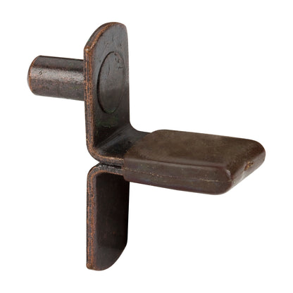 1/4" Pin Angled Shelf Support, Box of 1,000, 7/8" Arm, Brown Sleeve, Antique Copper
