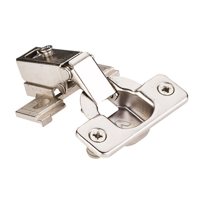 22855 Series Face Frame Compact Hinge, Self-Close, 125 Degree, Standard Plate, Dowels