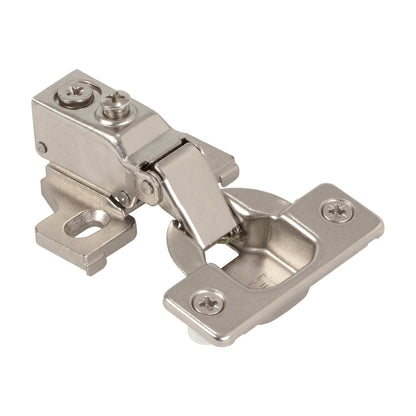 22855 Series Face Frame Compact Hinge, Soft-Close, 105 Degree, 6-Way Adjustable, Slotted Zinc Plate