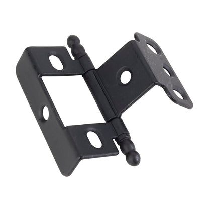 3/4" Frame Flush Hinge, Matte Black