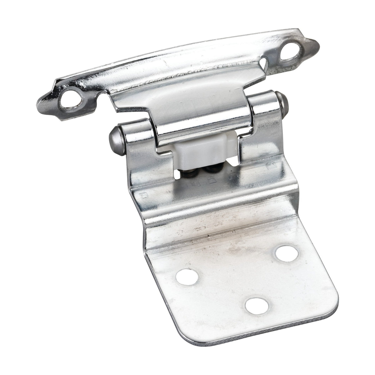 3/8" Inset Cabinet Hinge with Screws, Polished Chrome