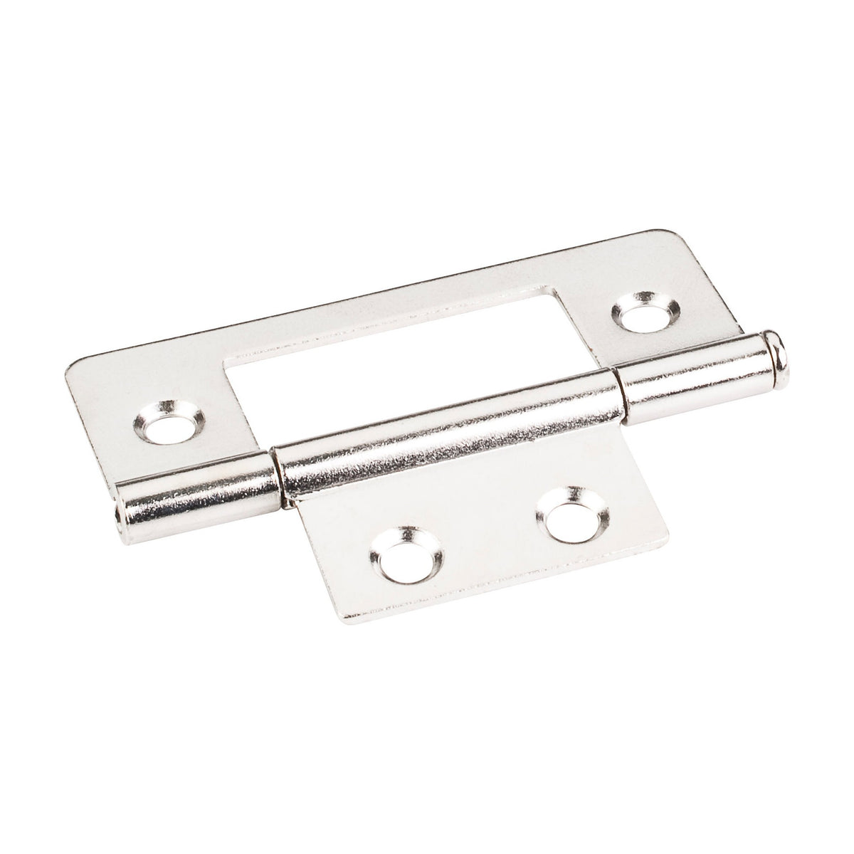 3" Loose Pin Non-Mortise Hinge, 4 Hole, Polished Nickel