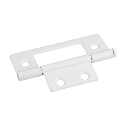 3" Loose Pin Non-Mortise Hinge, 4 Hole, White