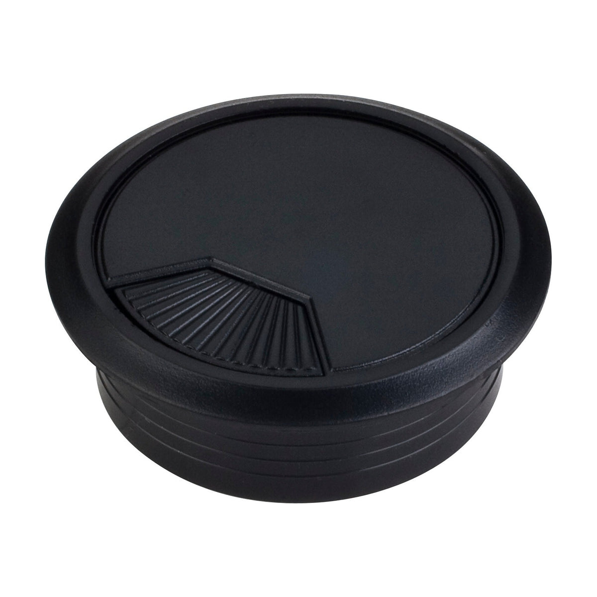 3 Piece Spring Wire Grommet, 60 mm Hole, Black