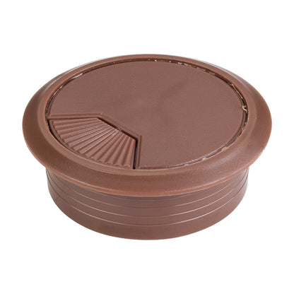 3 Piece Spring Wire Grommet, 60 mm Hole, Brown