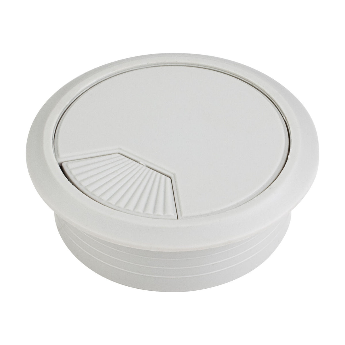 3 Piece Spring Wire Grommet, 60 mm Hole, Grey