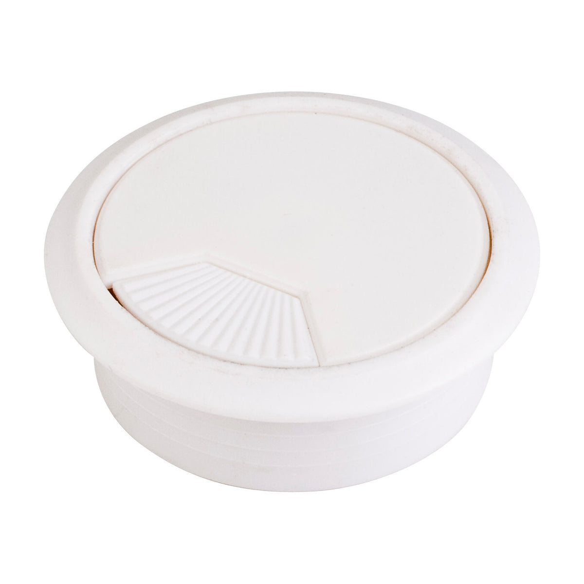 3 Piece Spring Wire Grommet, 60 mm Hole, White