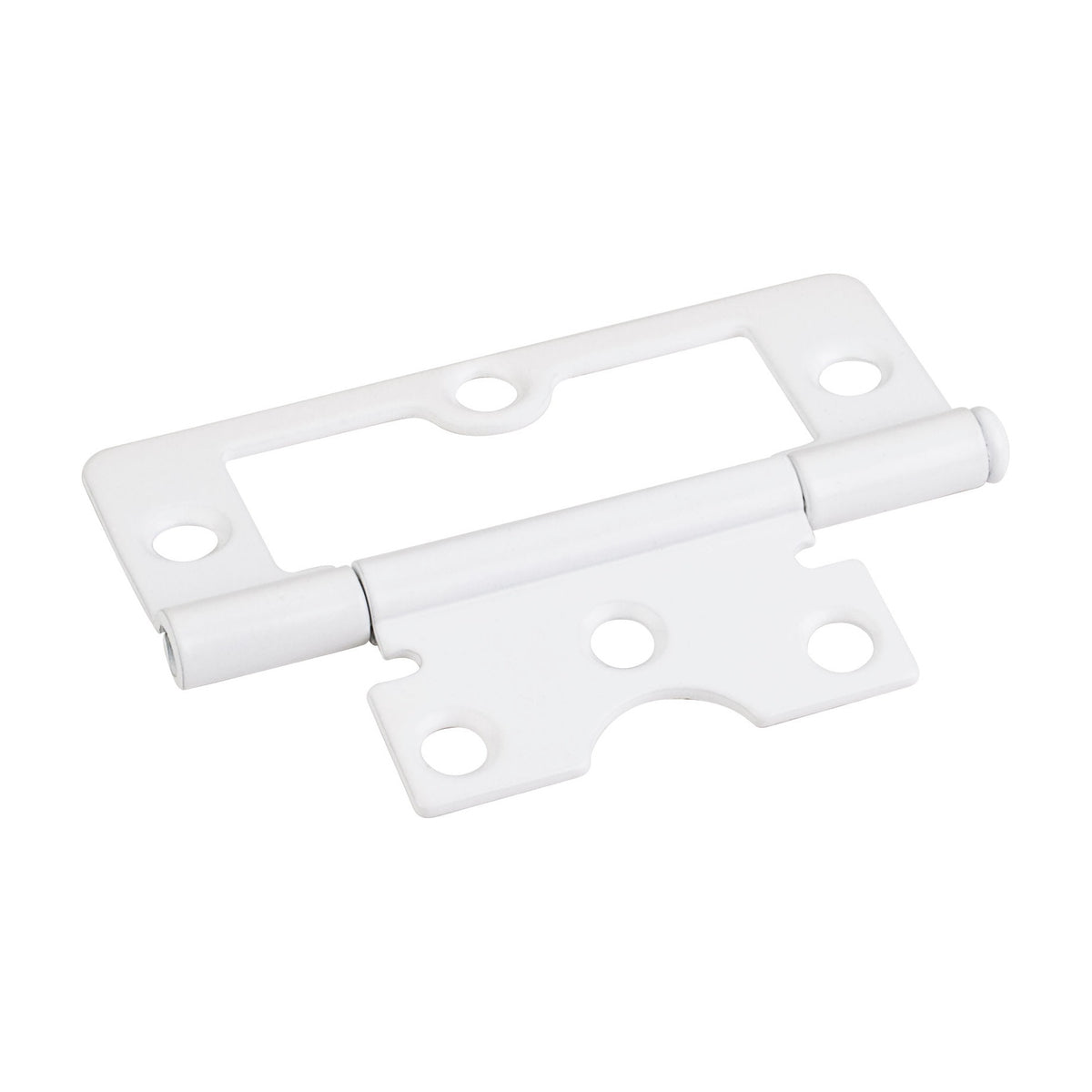 3" Swaged Loose Pin Non-Mortise Hinge, 6 Holes, Bright White