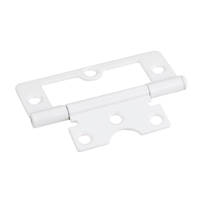 3" Swaged Loose Pin Non-Mortise Hinge, 6 Holes, Bright White