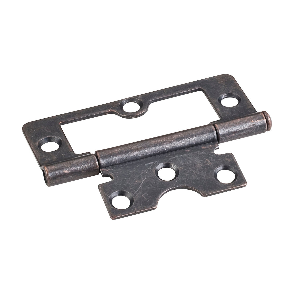 3" Swaged Loose Pin Non-Mortise Hinge, 6 Holes, Distressed Antique Brass
