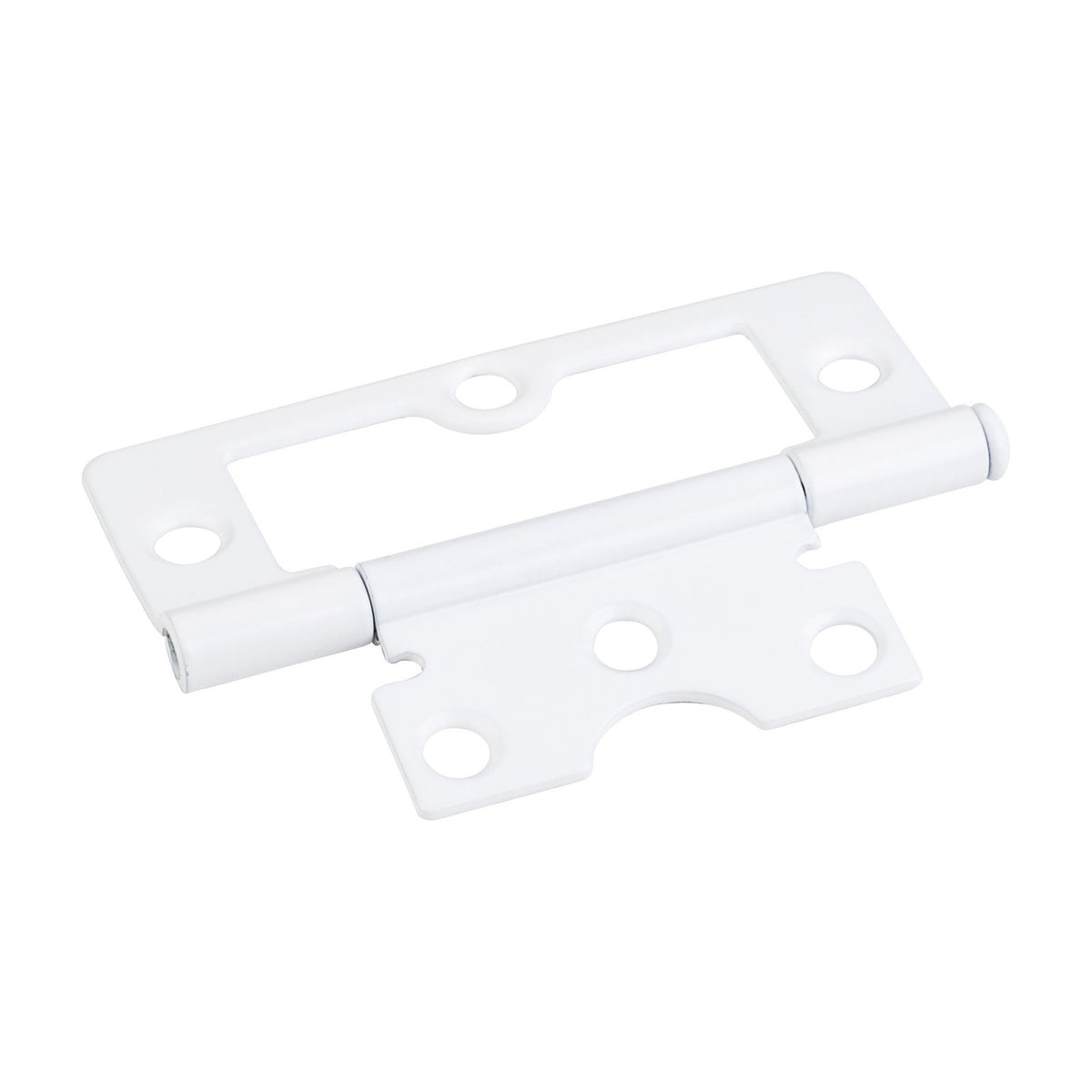 3" Swaged Loose Pin Non-Mortise Hinge, 6 Holes, White