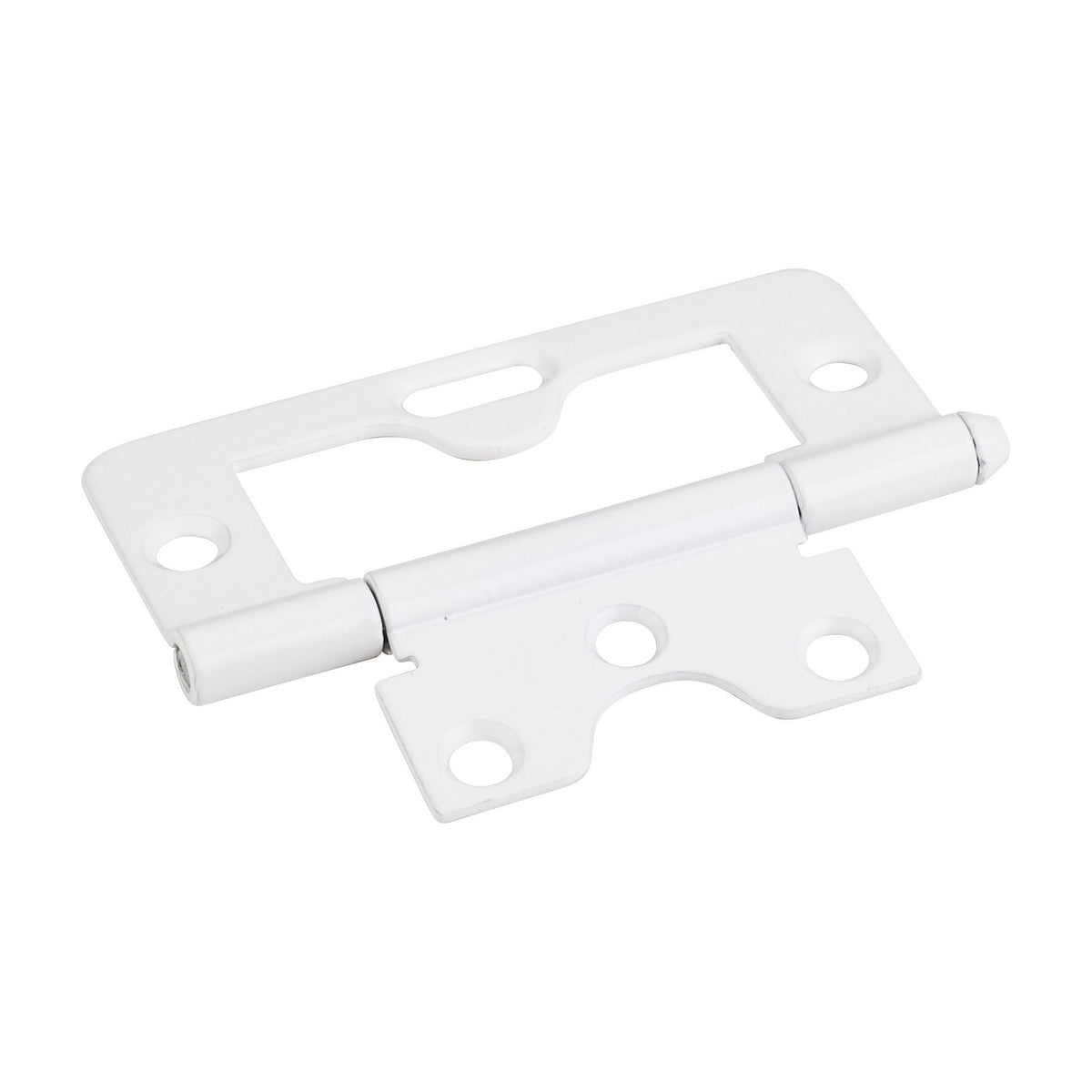 3" Swaged Loose Pin Non-Mortise Hinge, 1 Slot, Bright White