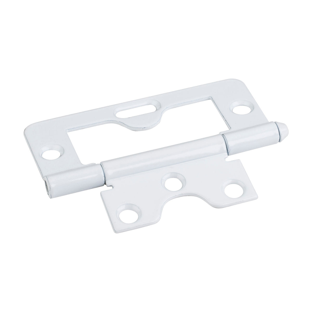 3" Swaged Loose Pin Non-Mortise Hinge, 1 Slot, White