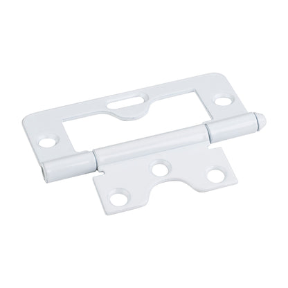 3" Swaged Loose Pin Non-Mortise Hinge, 1 Slot, White