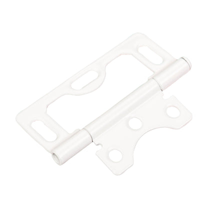 3" Swaged Loose Pin Non-Mortise Hinge, 3 Slots, for 1" to 1-1/8" Panel, White