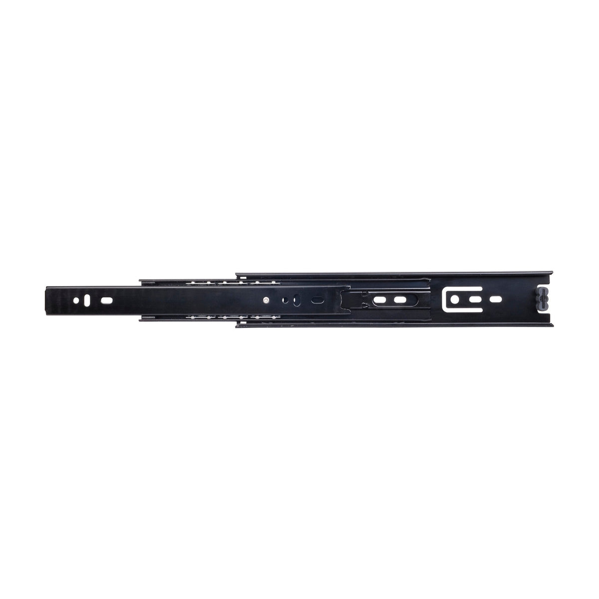 303FU Series Full Extension Ball Bearing Drawer Slide, 20", Pair, Black