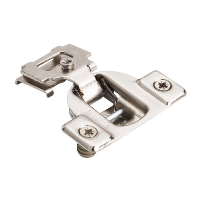 3390 Series Economy Self-Close Compact Hinge, 1/2", Dowels, 4-Way Adjustment, Each