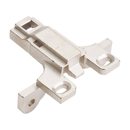 400 Series Heavy Duty Hinge Mounting Plate, 3 mm, Non-Cam, Wrap Around, No Screws, Face Frame