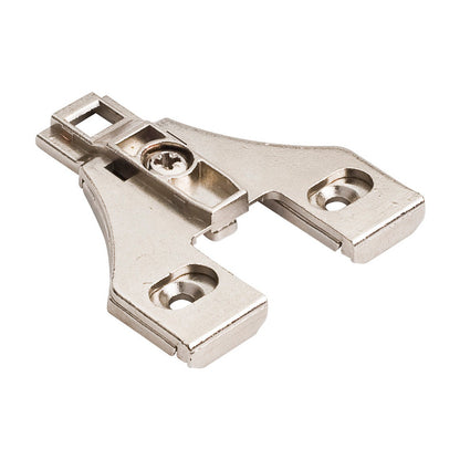 400 Series Heavy Duty Hinge Mounting Plate, 0 mm, Cam Adjustable, for 125 Degree Hinge, No Screws, Face Frame