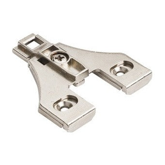 400 Series Heavy Duty Hinge Mounting Plate, 3 mm, Cam Adjustable, for 125 Degree Hinge, No Screws, Face Frame