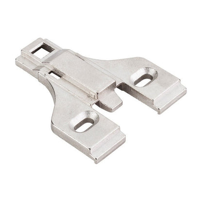400 Series Heavy Duty Hinge Mounting Plate, 3 mm, Non-Cam, Cabinet Refacing, No Screws, Face Frame