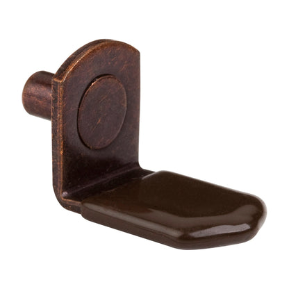 5 mm Pin Angled Shelf Support, Brown Sleeve, Antique Copper, Box of 1,000 (Full Carton)