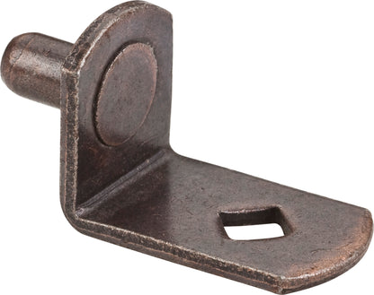 5 mm Pin Angled Shelf Support, Diamond Hole, Antique Copper, Box of 1,000 (Full Carton)