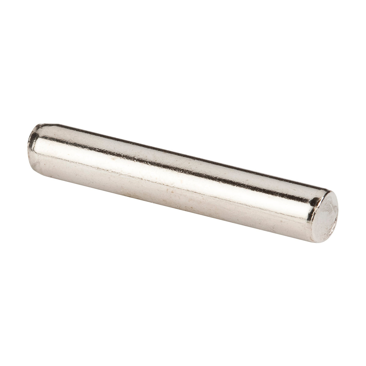 5 mm Straight Shelf Pin, Box of 1,000, 30 mm, Bright Nickel