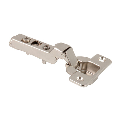 500 Series Standard Duty European Hinge, 110 Degree, 9 mm Crank (Half Overlay), Cam Adjustable, No Dowels