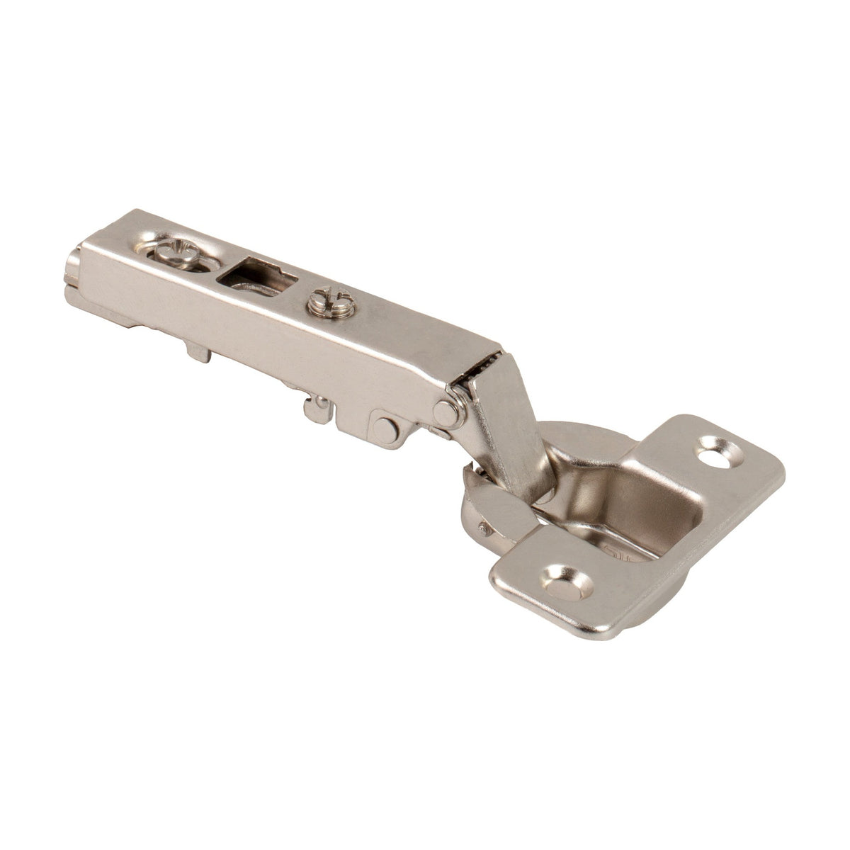 500 Series Standard Duty European Hinge, 110 Degree, 0 mm Crank (Full Overlay), Screw Adjustable, No Dowels
