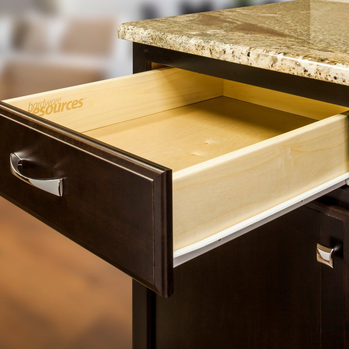 5000 Series Self-Closing Epoxy Drawer Slide, alternate view