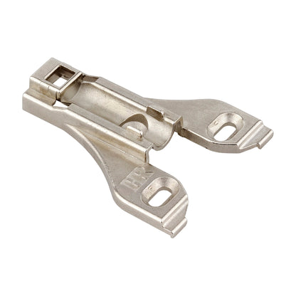 600 Series Heavy Duty Hinge Mounting Plate, 0 mm, Non-Cam, No Screws, Face Frame