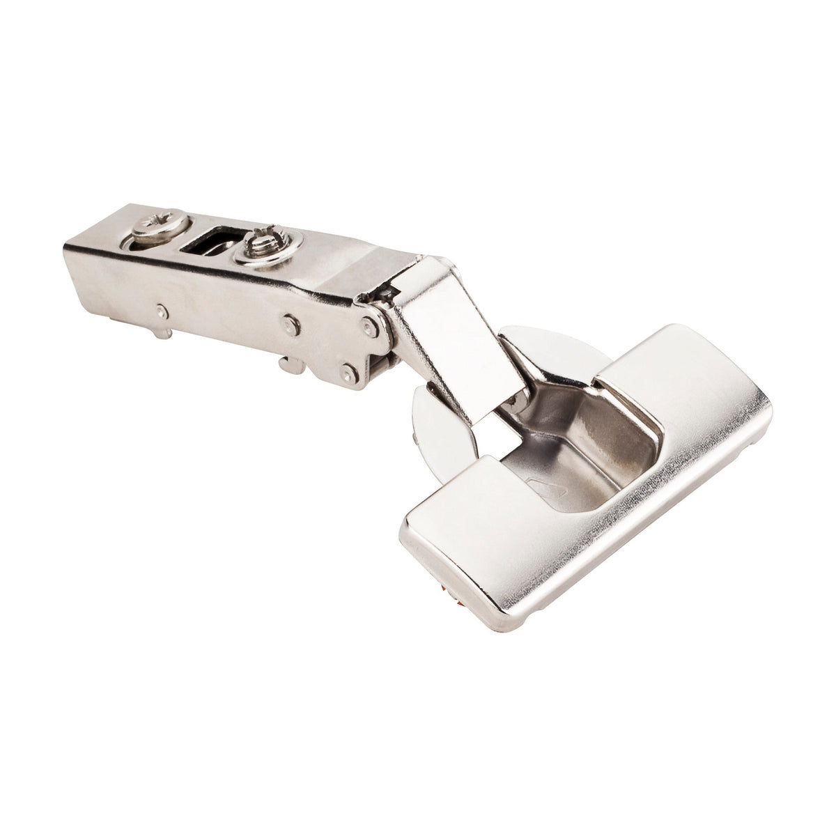 700 Series Heavy Duty Soft-Close European Hinge, 125 Degree, 0 mm Crank (Full Overlay), Cam Adjustable, Easy-Fix Dowels with Cover
