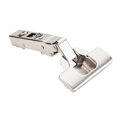 700 Series Heavy Duty Soft-Close European Hinge, 125 Degree, 0 mm Crank (Full Overlay), Cam Adjustable, Easy-Fix Dowels with Cover