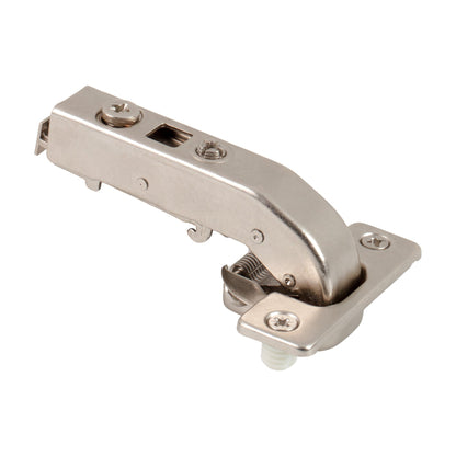 700 Series Heavy Duty Soft-Close European Hinge, 90 Degree Blind Corner, 0 mm Crank, Cam Adjustable, Press-in 8 mm Dowels
