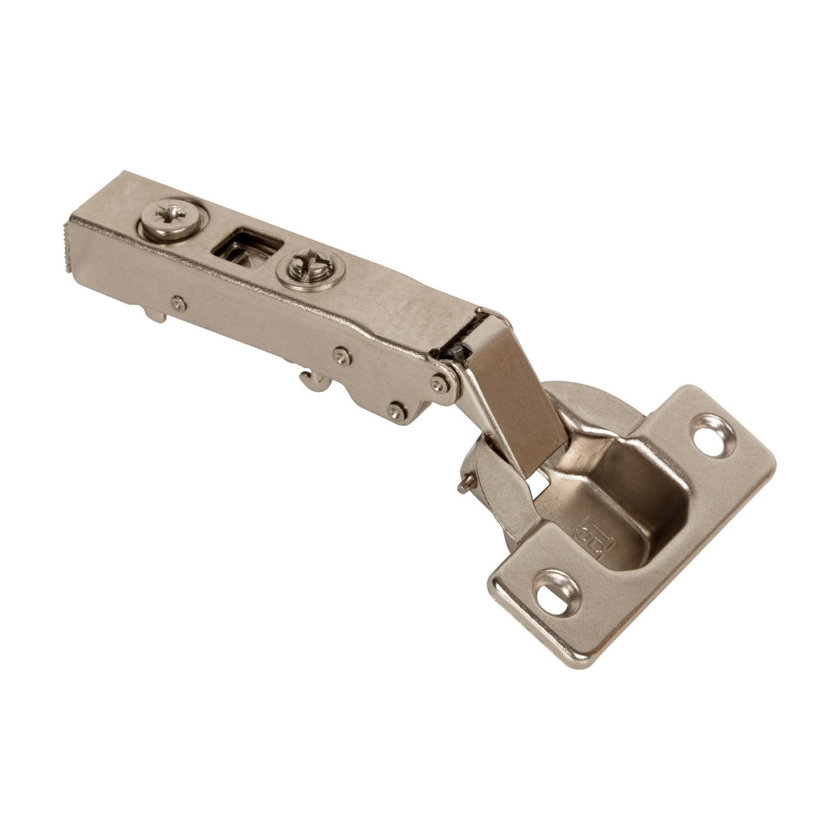 725 Series Heavy Duty European Hinge, 125 Degree, 0 mm Crank (Full Overlay), Cam Adjustable, No Dowels