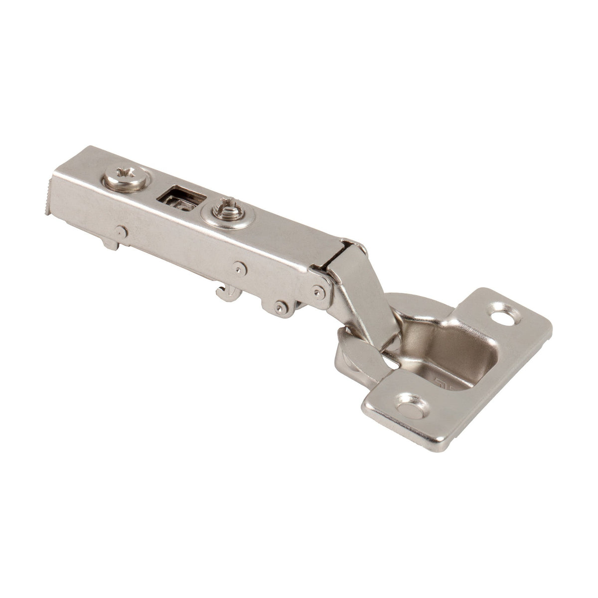 725 Series Heavy Duty European Hinge, 110 Degree, 0 mm Crank (Full Overlay), Cam Adjustable, No Dowels