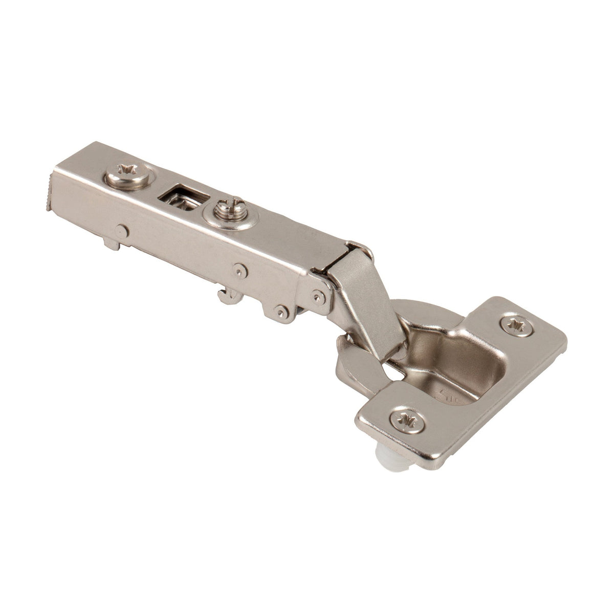 725 Series Heavy Duty European Hinge, 110 Degree, 0 mm Crank (Full Overlay), Cam Adjustable, Press-in 8 mm Dowels