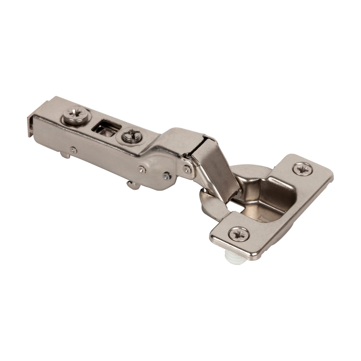 725 Series Heavy Duty European Hinge, 110 Degree, 9 mm Crank (Half Overlay), Cam Adjustable, No Dowels