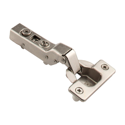 725 Series Heavy Duty European Hinge, 110 Degree, 9 mm Crank (Half Overlay), Cam Adjustable, Press-in 8 mm Dowels