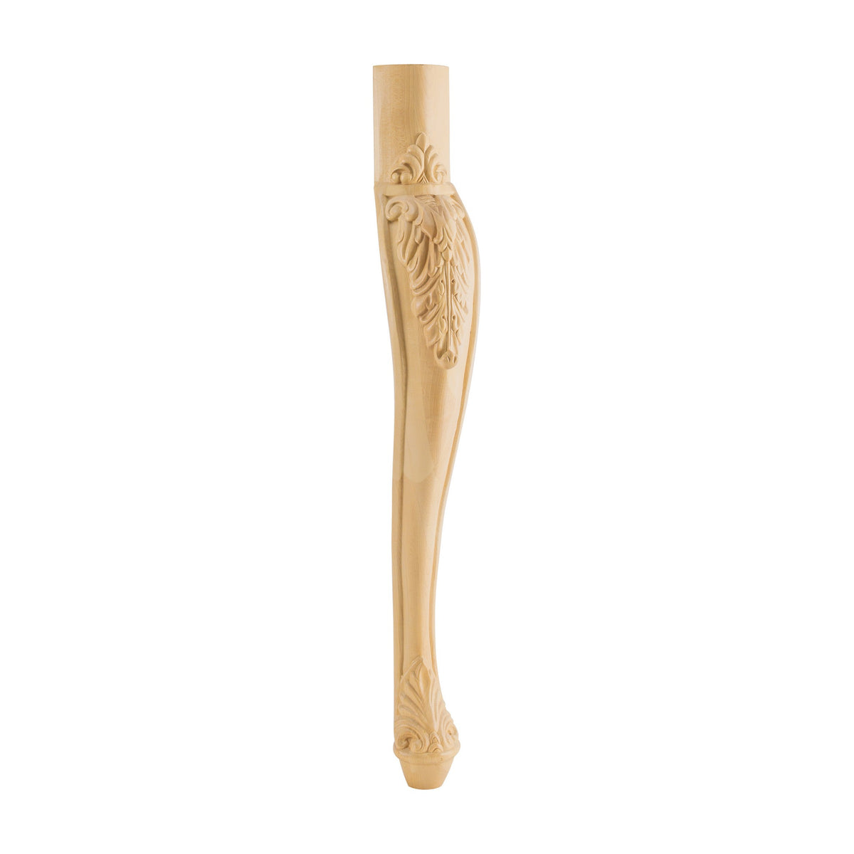 Acanthus Cabriole Wood Leg, 2-1/2" x 2-1/2" x 31"