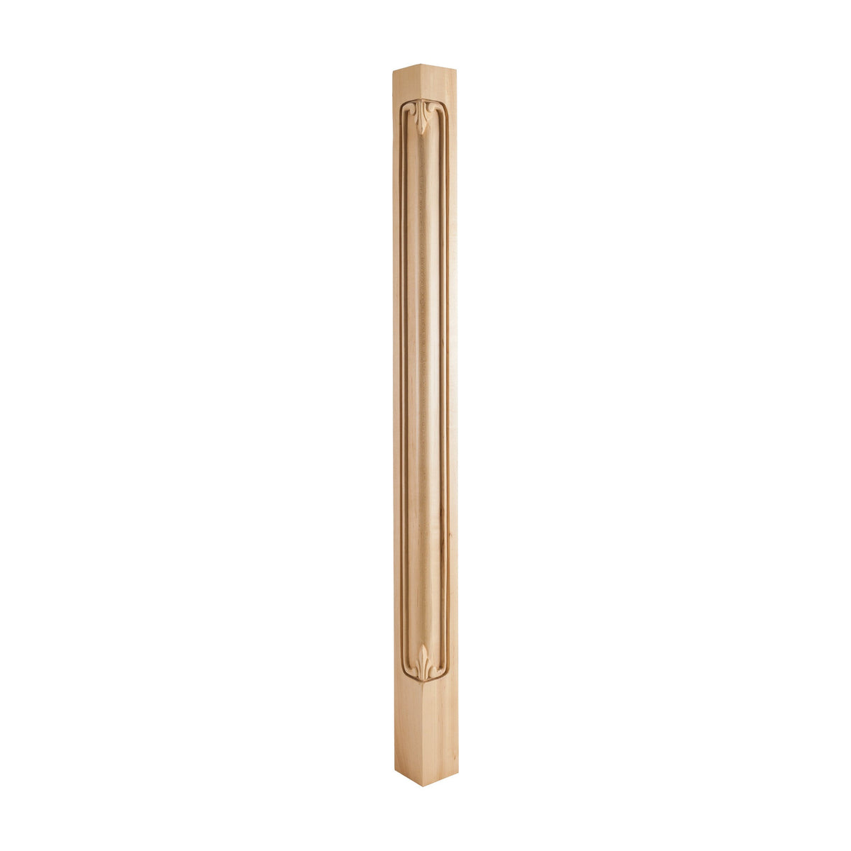 Acanthus Corner Wood Post, 2-3/4" x 2-3/4" x 42"