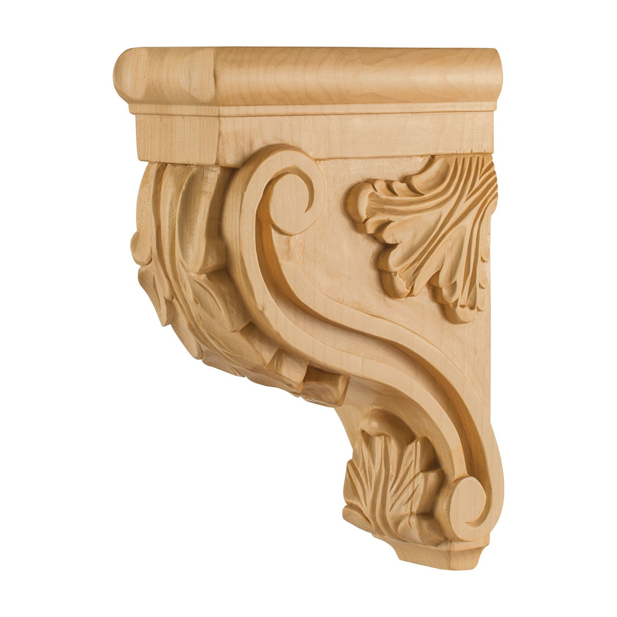 Acanthus Wood Bar Bracket, 3" x 7" x 10"