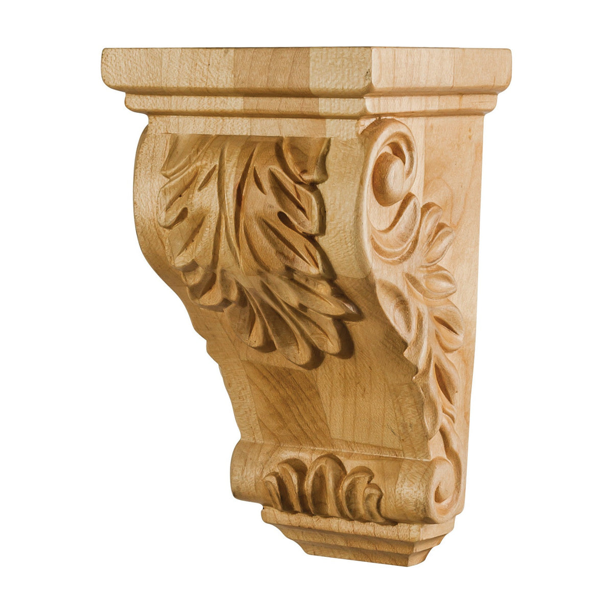 Acanthus Wood Corbel, 3" x 2-1/2" x 5"