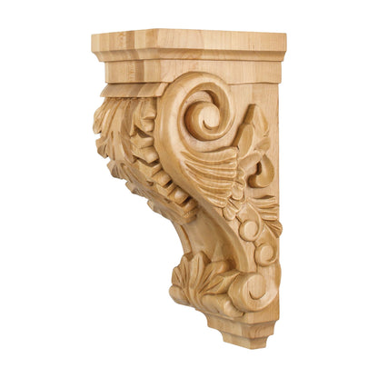 Acanthus Wood Corbel, 5" x 7" x 14"