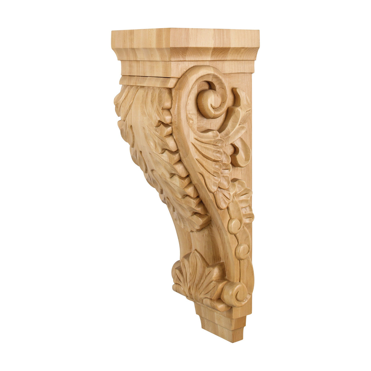 Acanthus Wood Corbel, 6-3/4" x 7-3/4" x 22"