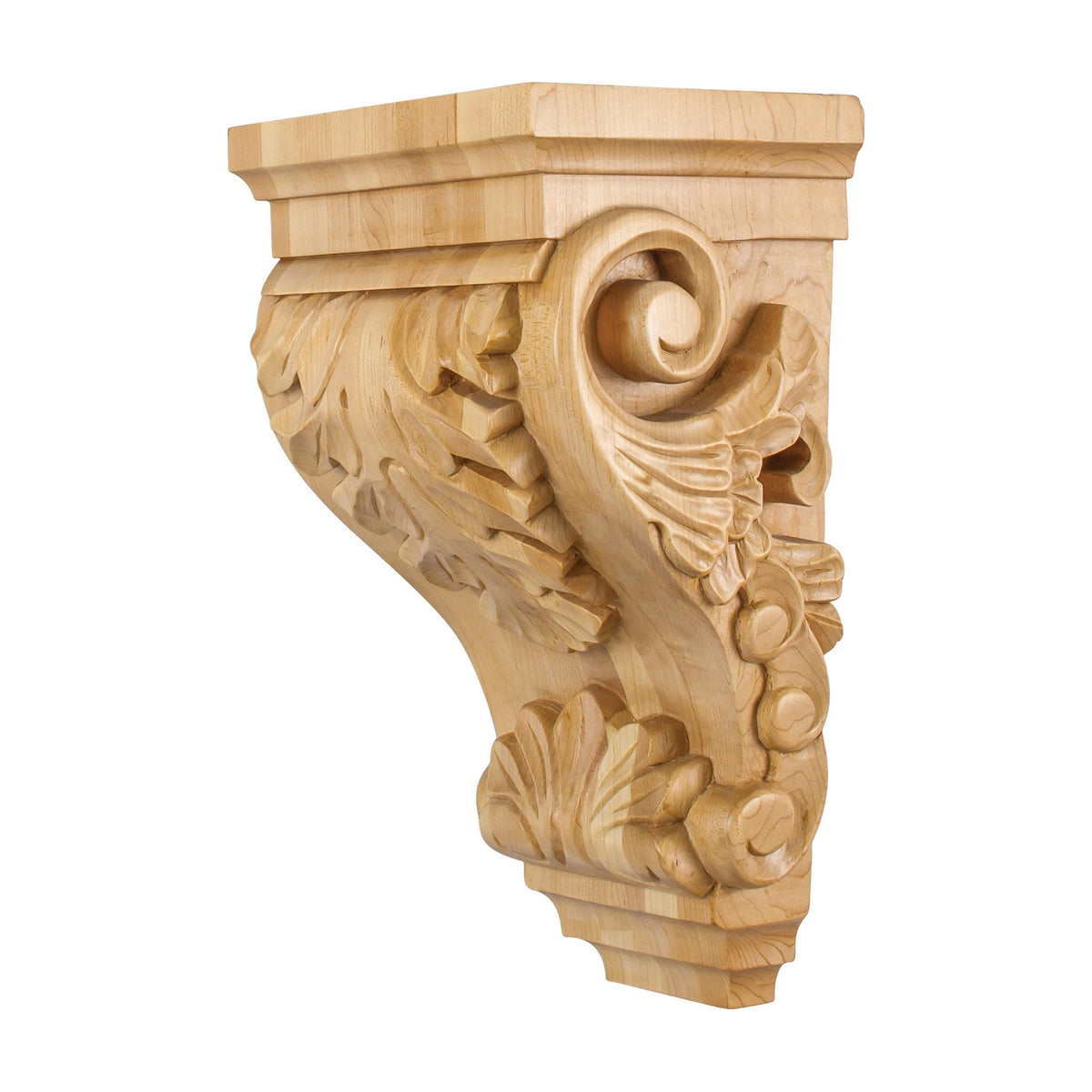 Acanthus Wood Corbel, 8-1/4" x 6-1/4" x 14"